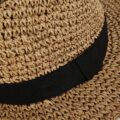 Капелюх Primark солом'яний гачкований зі стрічкою мокко