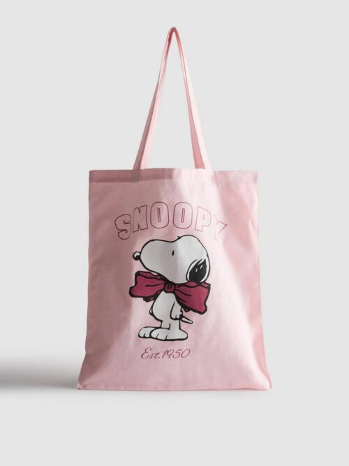 c73a9f0f-cfb0-4054-b7be-fcf87ffe036a.jpg Шоппер "Snoopy" Primark рожевий