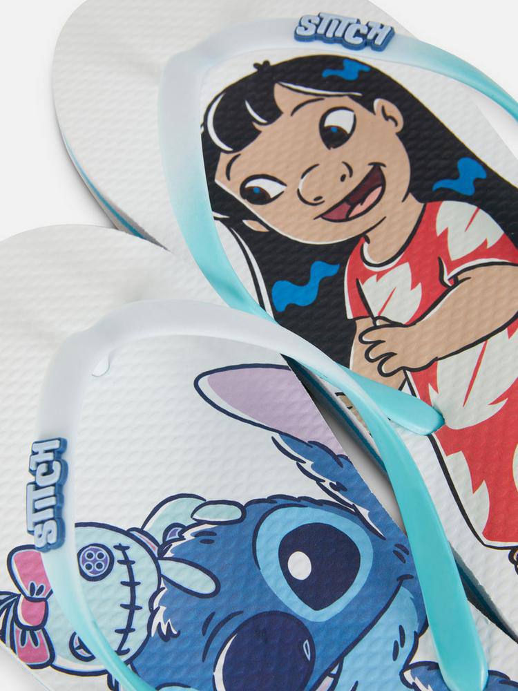 Шльопанці жіночі резинові "В'єтнамки" Primark "Stitch & Lilu"