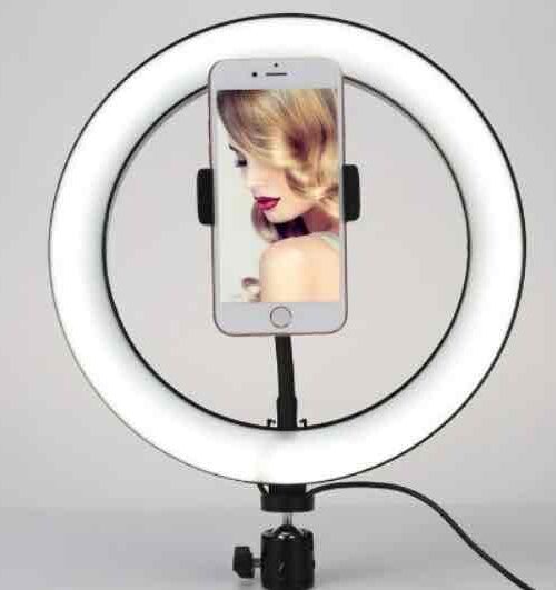 Кільцева світлодіодна LED лампа USB з утримувачем для телефону Ring Fill Light /Селфі-кільце/ 12-дюймів, 31см