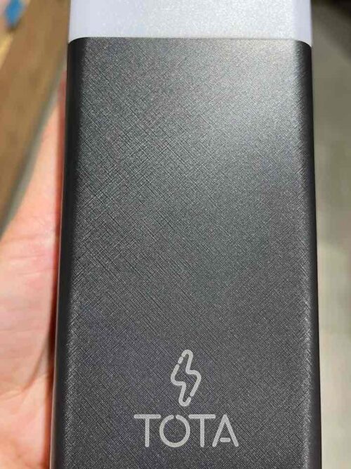 Power Bank TOTA 30000 MaH з ліхтариком чорний/білий