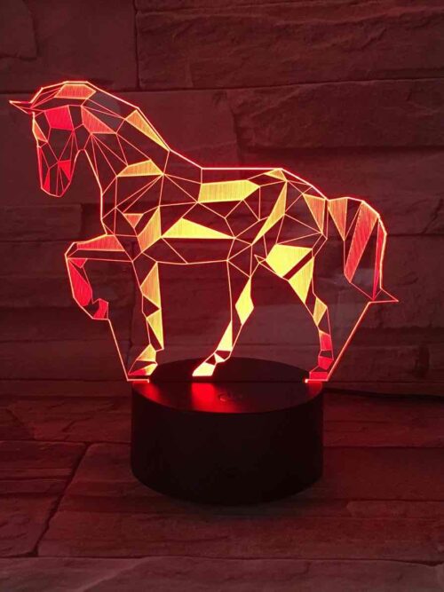 Нічник "Кінь" 3D LED акриловий