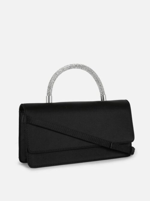 e738f39a-6f76-4a84-bb42-a9130e5da9b6.jpg Сумочка вечірня Primark атласна з блискучою ручкою чорна