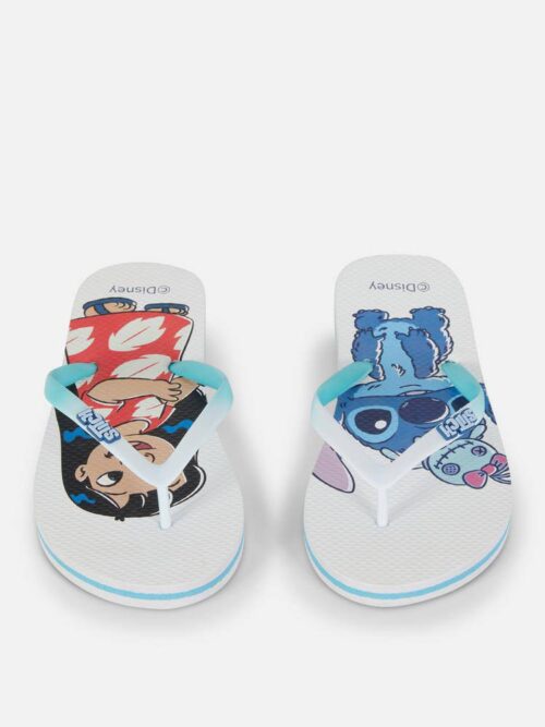 Шльопанці жіночі резинові "В'єтнамки" Primark "Stitch & Lilu"