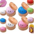 Іграшка-антистрес сквіш "Хінкалі-пельмень" 8,5 см Squishy Dumpling мікс кольорів