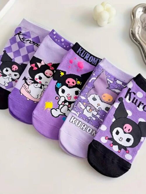 Шкарпетки дитячі "Kuromi" короткі (14-16р/ 17 см)