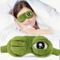 Маска для сну "Жабка оченята 3D" плюшева