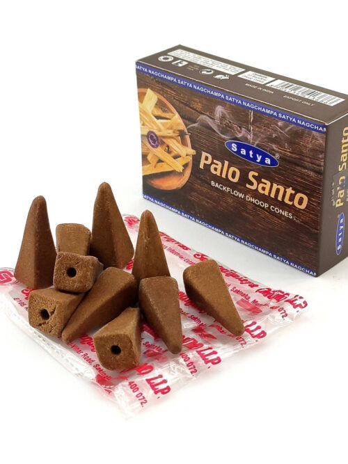 Пахощі Арома-конуси Palo Santo / Пало Санто Backflow Satya 10 шт зі зворотним потоком