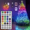 Гірлянда "Роса" Smart RGB 10 м/ 100 LED з пультом кольорова (USB Bluetooth з телефону)