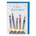 Листівка "Свічки Happy Birthday" з конвертом 10*15 см