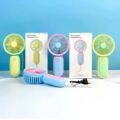 Вентилятор ручний Handheld Mini Fan акумуляторний мікс кольорів