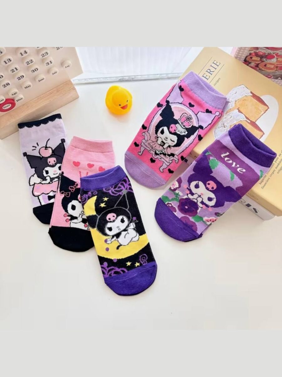Шкарпетки дитячі "Kuromi" короткі (14-16р/ 17 см)