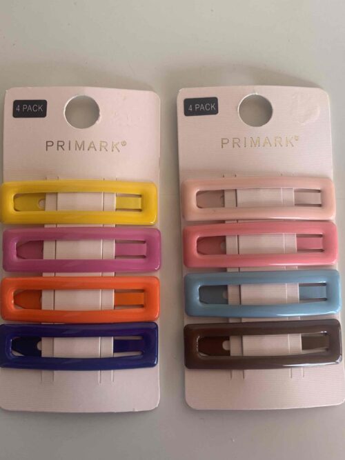 09678939-ae3a-4def-91bd-1b73d21f54c3.jpg Заколка тік-так прямокутна Primark кольорова велика 1 шт