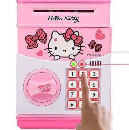 Скарбничка-сейф "Hello Kitty" з кодовим замком та відпечатком пальця