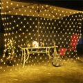 Гірлянда-сітка 2*2 м/ 120 LED золоте світло (розетка)