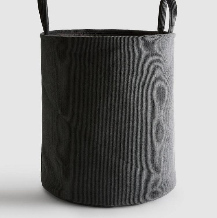 Корзина для білизни Laundry Bag Primark вельветова темно-сіра