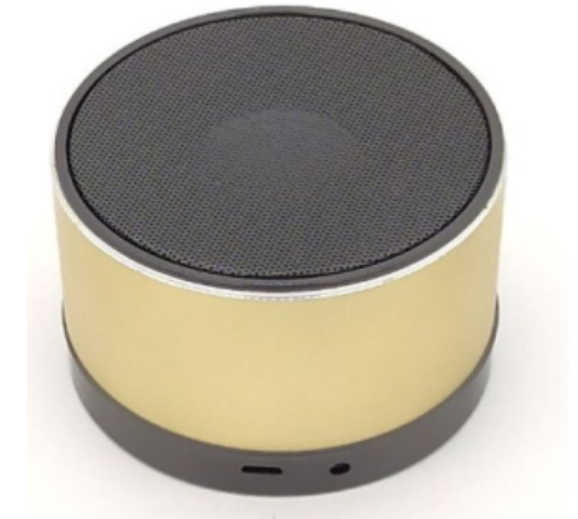 Колонка портативна Bluetooth M-11 кругла золотиста