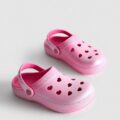 Шльопанці дитячі типу crocs "Сердечка" Primark рожеві