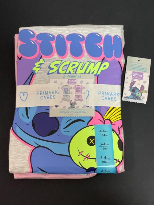 1db14ebe-e693-4a9a-97c0-59cca7a046c3.jpg Піжама дитяча весна-літо "Stitch" Primark котон 1 шт