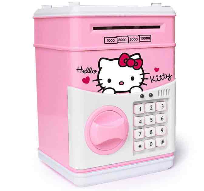 Скарбничка-сейф "Hello Kitty" з кодовим замком та відпечатком пальця