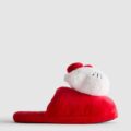 Тапочки-сабо 3D жіночі "Hello Kitty" Primark плюшеві червоні