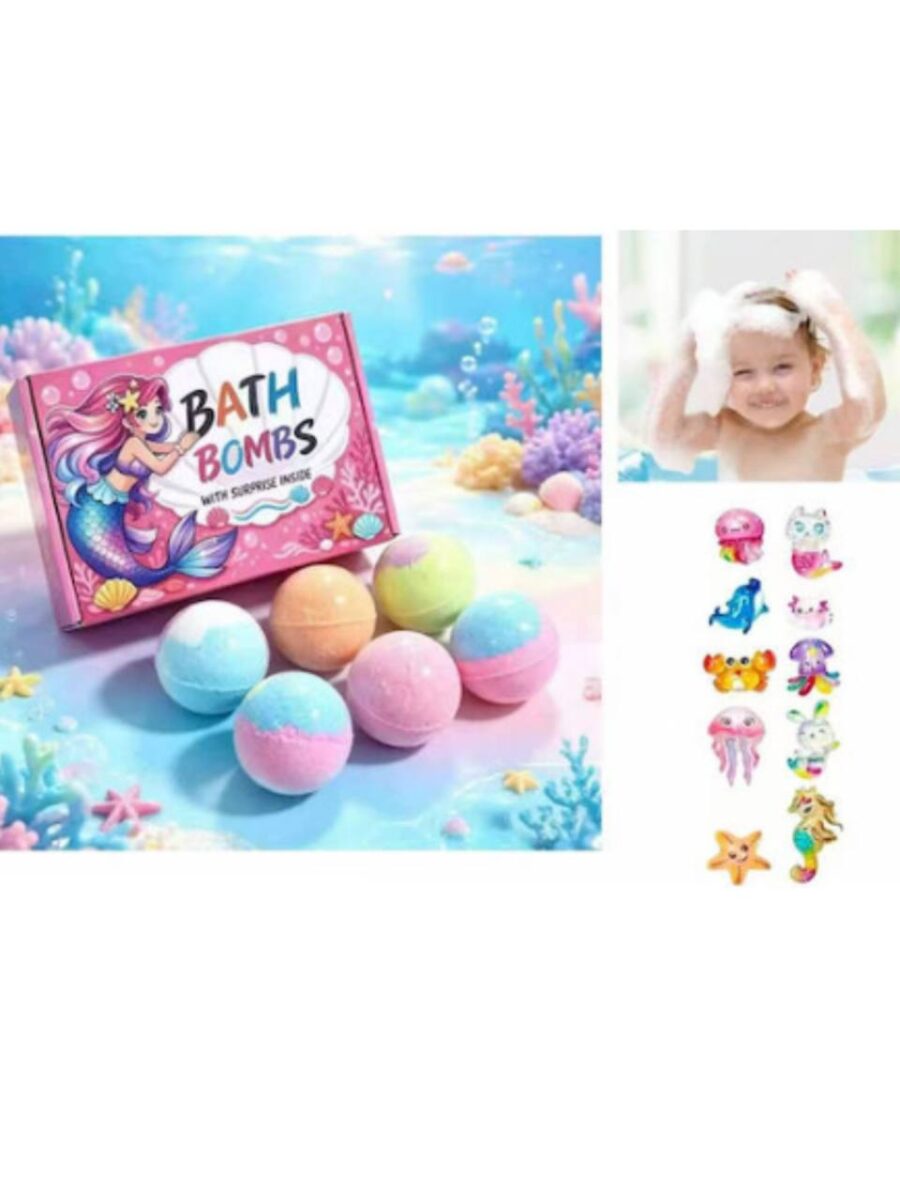 Бомбочка для ванни з іграшкою "Bath Bomb Sea World" 5,3 см