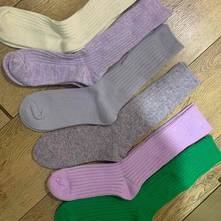 Шкарпетки жіночі Slouch Cosy Primark в рубчик високі мікс кольорів