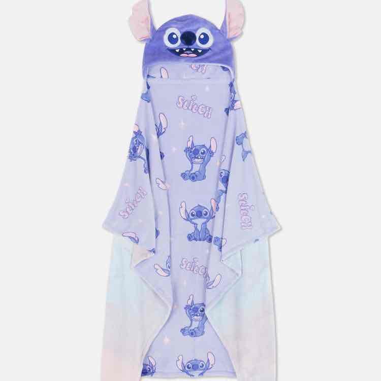 Плед з капюшоном "Стітч/Stitch" Primark (120*150) фіолетовий