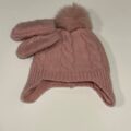 Шапочка дитяча з рукавичками Primark темно-рожева