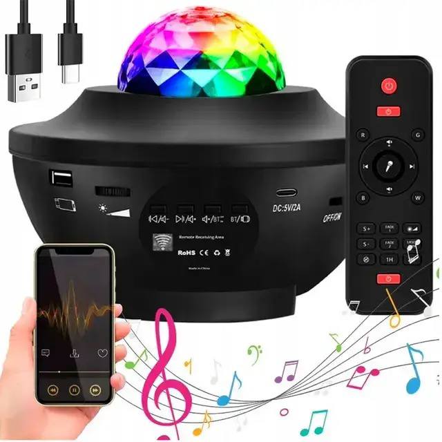 Нічник проектор «Зоряне небо/Галактика» Sign Galaxy Light K790 Bluetooth з пультом