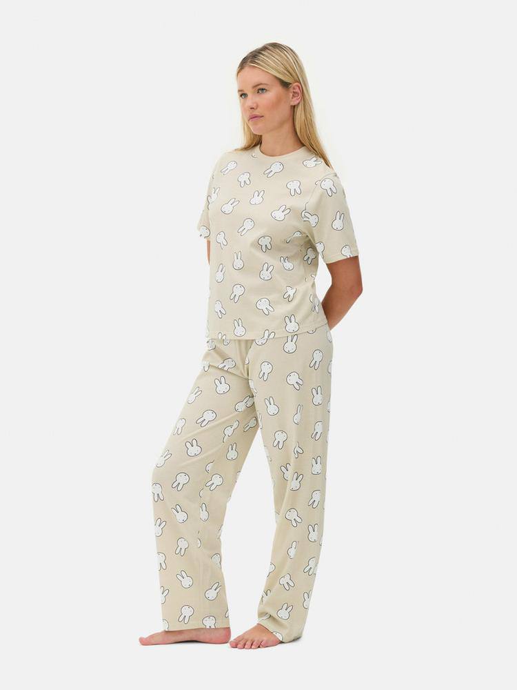 Піжама жіноча "Miffy" Primark (штани/футболка) котон беж