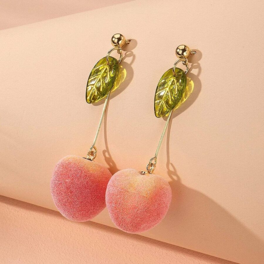 Сережки в стилі DIY "Черешні"
