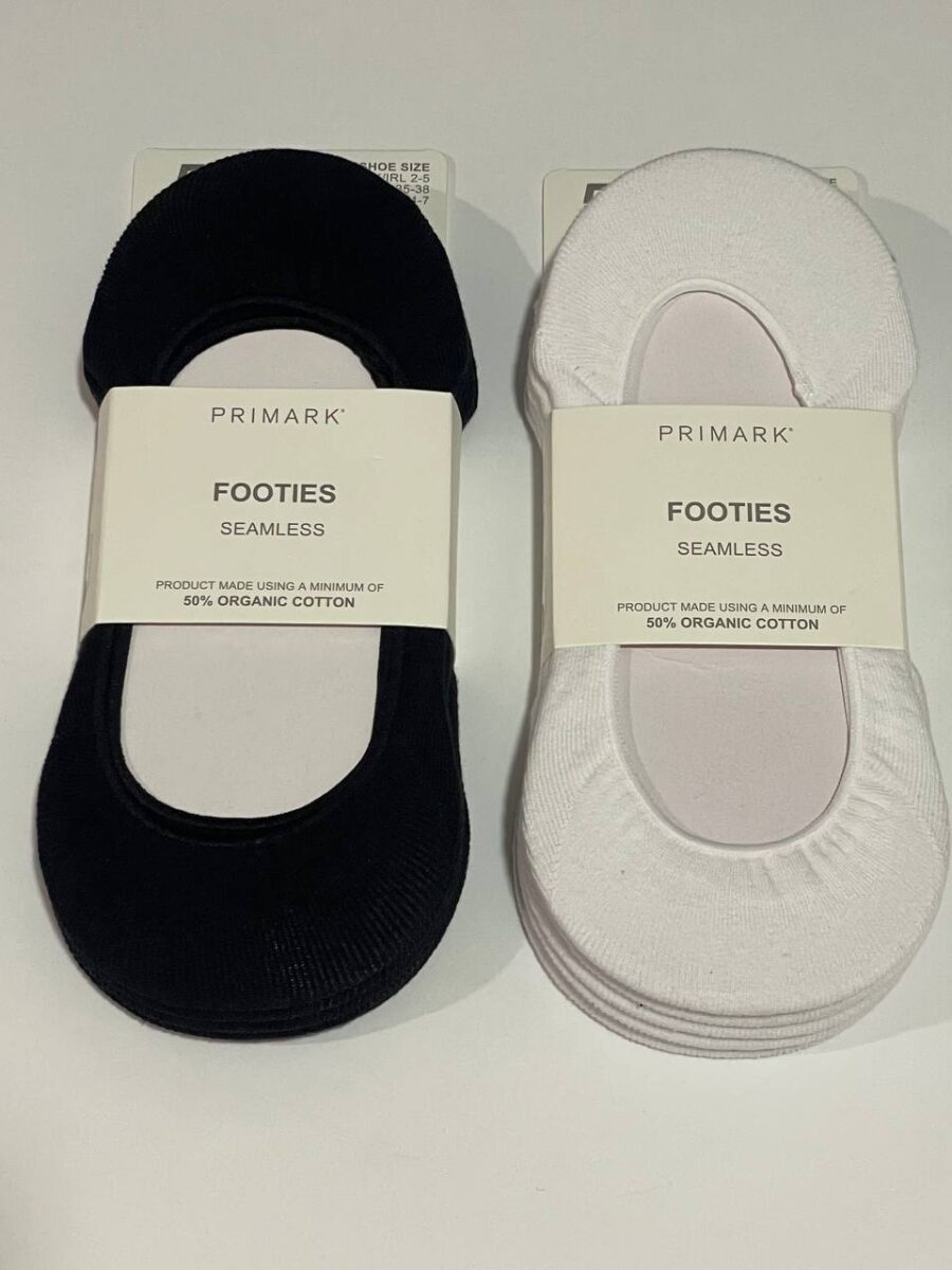Шкарпетки-підслідники "Footies" Primark котонові мікс кольорів