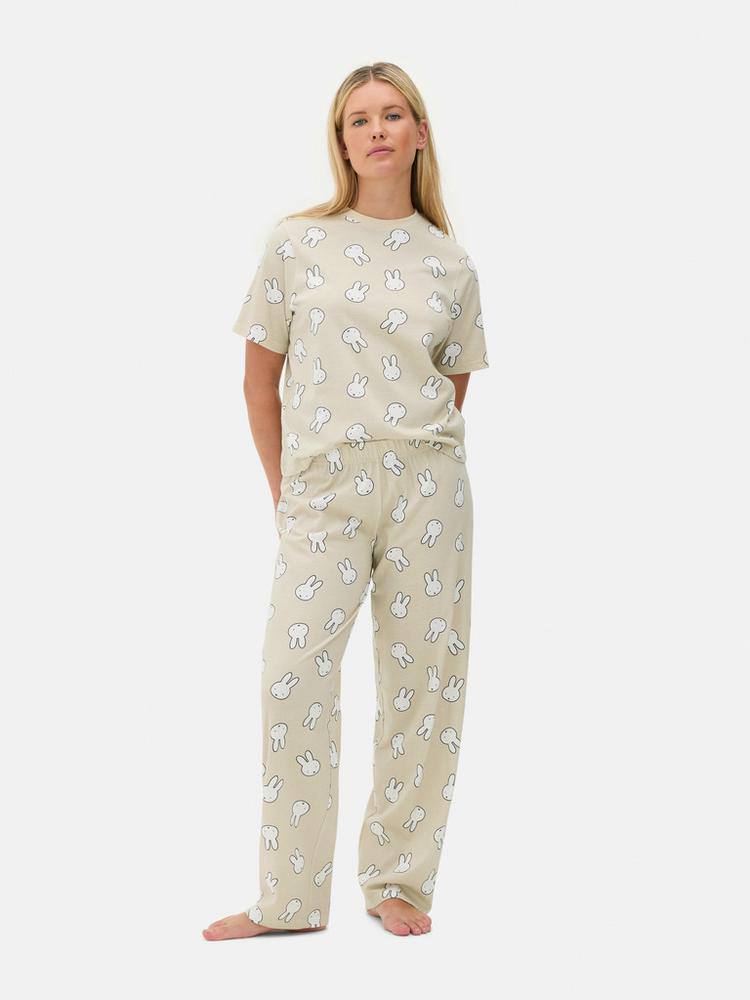 Піжама жіноча "Miffy" Primark (штани/футболка) котон беж