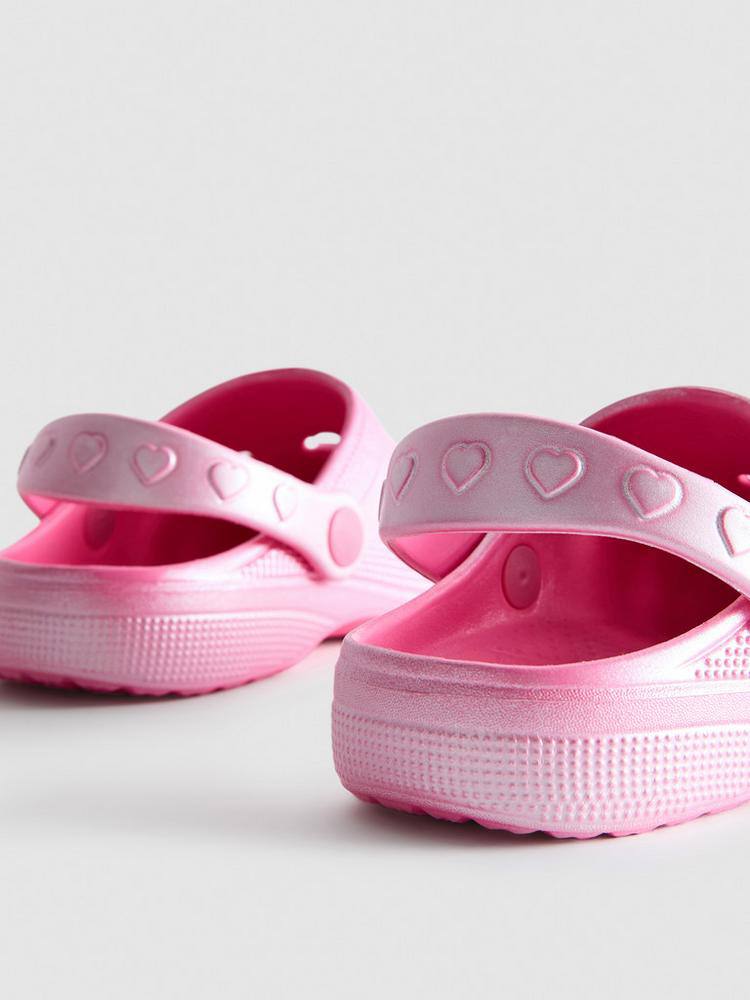 Шльопанці дитячі типу crocs "Сердечка" Primark рожеві