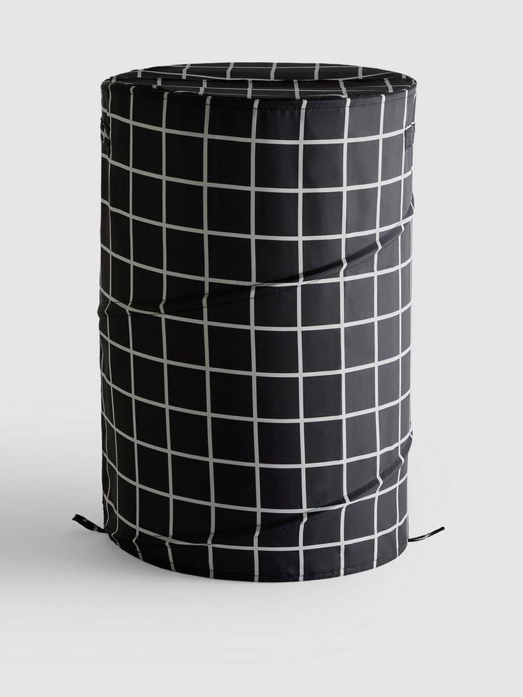 Органайзер для білизни Pop up storage bin Primark тканинний (37*54 см) чорний в клітинку