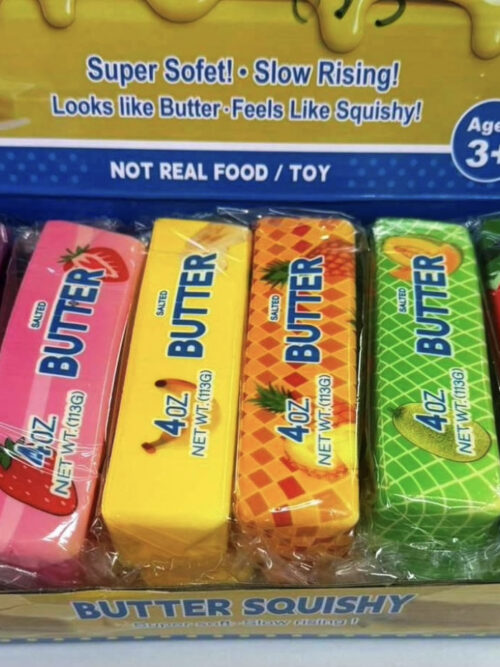 5c1c507a-dd64-43e6-ad1b-4a9352aad547-3.jpg Іграшка-антистрес сквіш Butter squishy "Масло" 14*4 см запах булочки фрукти