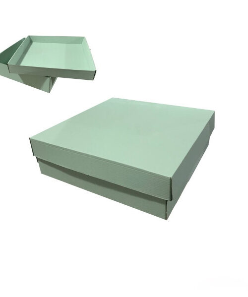 61c569bc-8f33-44c6-8a91-5277ceafe287.jpg Коробка подарункова 33*33*10 см мікрогофра фісташково-зелена