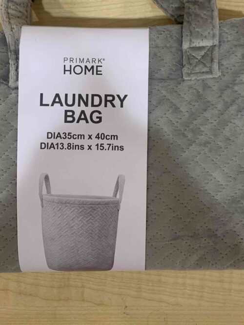 666739ec-1264-4488-a005-da09193c2950.jpg Корзина для білизни Laundry Bag Primark сіра/рожева