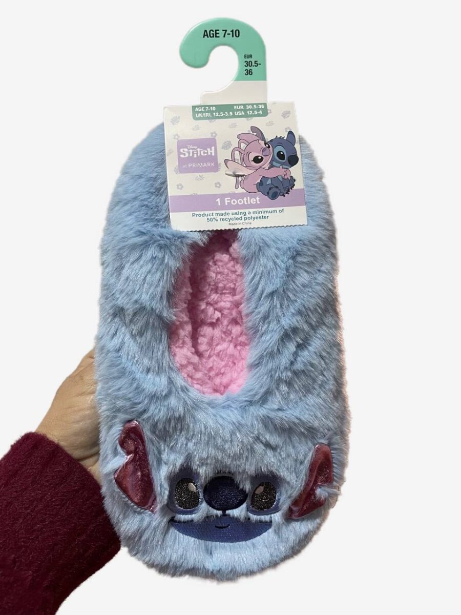 Тапочки-балетки дитячі "Stitch/ Стітч" Primark білі