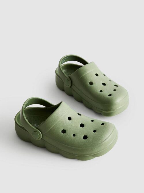 6c32f39b-e248-4294-8d27-bef49514ca09-3.jpg Шльопанці дитячі типу crocs "Шайба" Primark зелені хакі