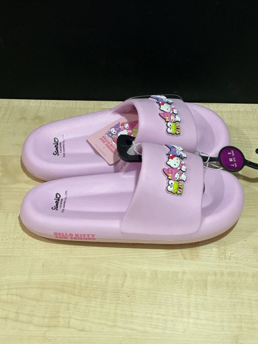 Шльопанці жіночі резинові Primark "Hello Kitty & friends" товста підошва рожеві