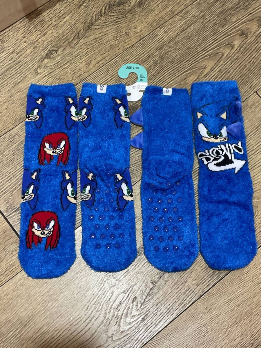 Шкарпетки домашні дитячі пухнасті Cosy "Sonic" Primark