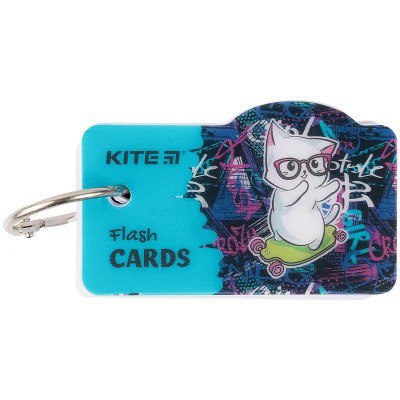Картки для запису іноземних слів Kite "Cat" 80 арк.