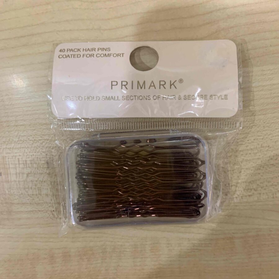 Шпилька для волосся/ Гранадлі коричневі Primark 40 шт
