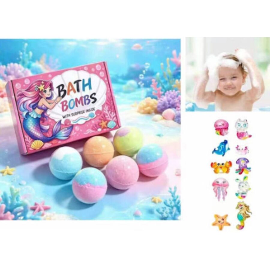 Бомбочка для ванни з іграшкою "Bath Bomb Sea World" 5,3 см