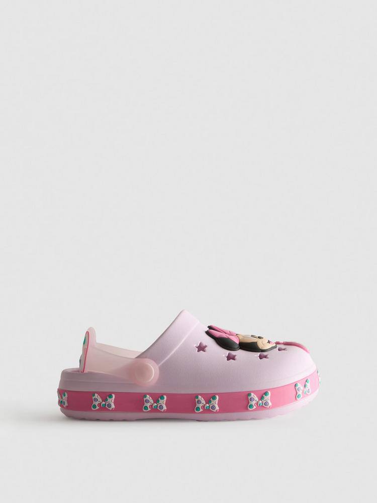 Шльопанці дитячі типу crocs "Minnie / Disney" Primark з підсвіткою рожеві