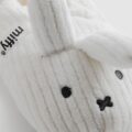 Тапочки-3D жіночі "Miffy" Primark плюшеві в рубчик білі