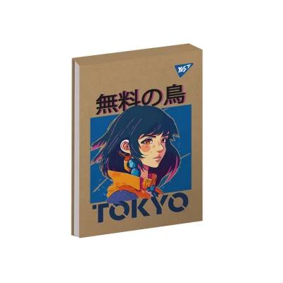 Блокнот А6 YES "Anime/ TOKYO" крафт 80 арк.