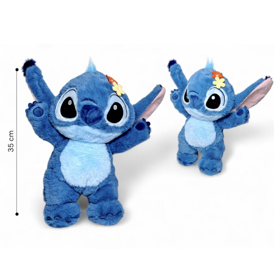 М'яка іграшка "Stitch/ Стітч з квіткою" 30 см